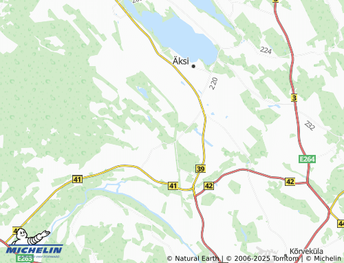 MICHELIN Pupastvere map - ViaMichelin