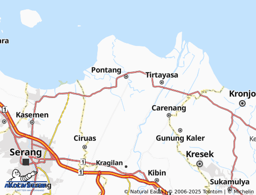 MICHELIN Keserangan map - ViaMichelin