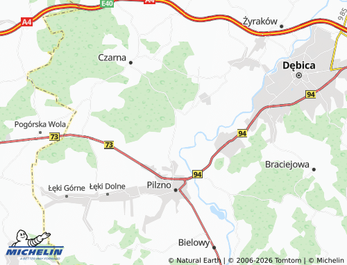 MICHELIN Lipiny map - ViaMichelin