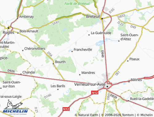 Mappa MICHELIN Gournay - ViaMichelin
