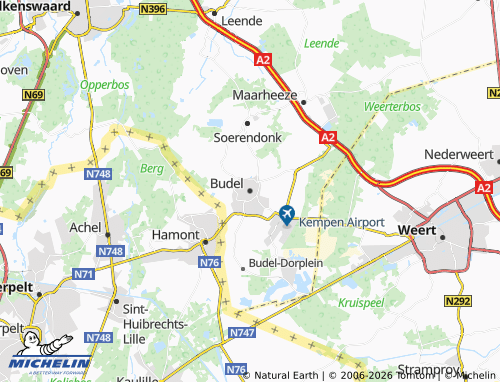 MICHELIN Budel map - ViaMichelin