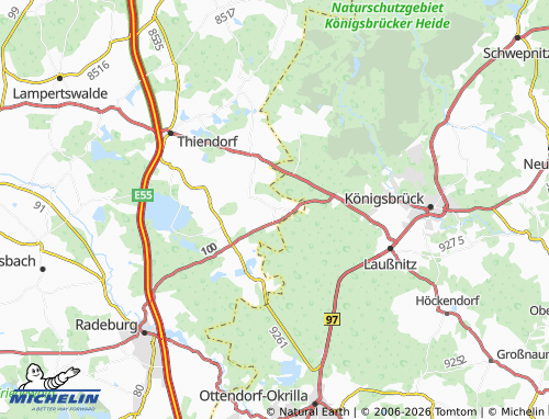 MICHELIN Tauscha map - ViaMichelin