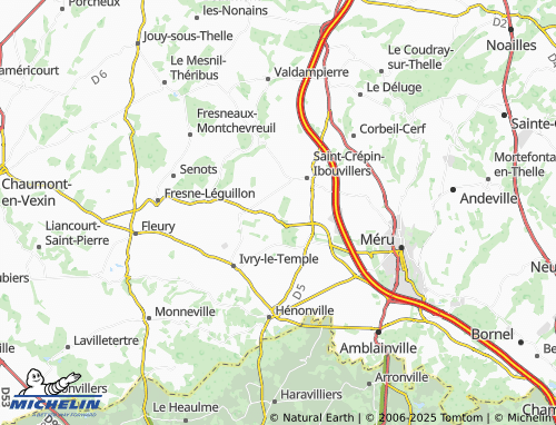 Carte MICHELIN Marivault - ViaMichelin
