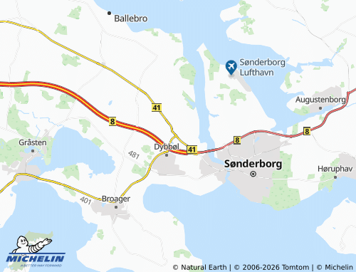 MICHELIN-Landkarte Ragebøl - ViaMichelin