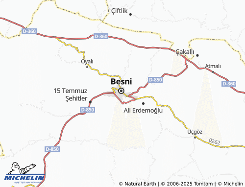 MICHELIN Çat map - ViaMichelin
