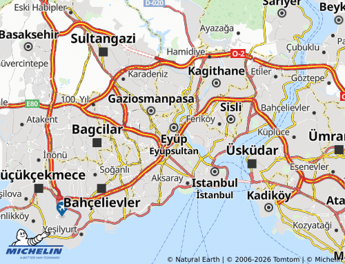 MICHELIN Nişancı map - ViaMichelin
