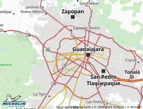 MICHELIN Vallarta Norte map - ViaMichelin