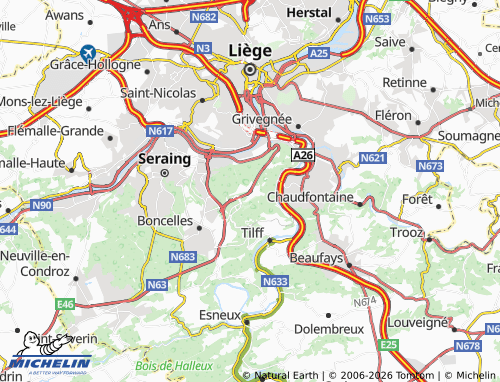 Mappa MICHELIN Sart-Tilman - ViaMichelin