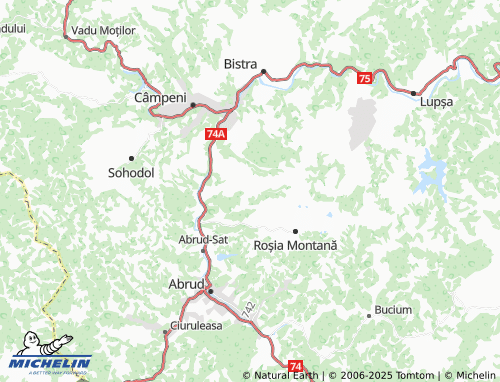 MICHELIN Vârtop map - ViaMichelin