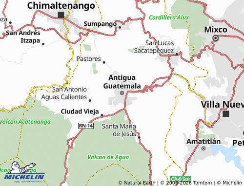 Mappa MICHELIN Antigua Guatemala - ViaMichelin