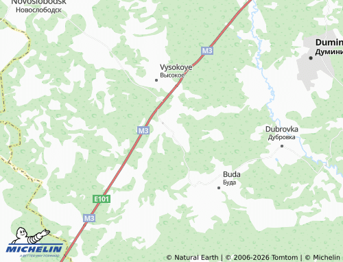 Carte MICHELIN Usty - ViaMichelin