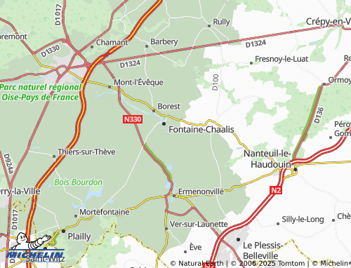 MICHELIN Montlognon map - ViaMichelin