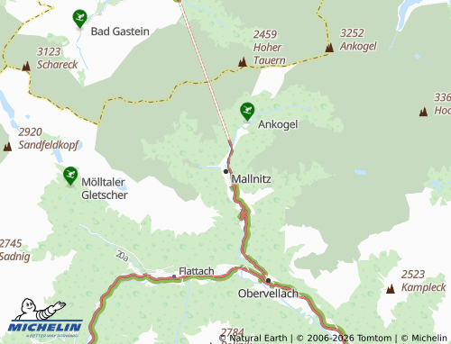 MICHELIN Mallnitz map - ViaMichelin