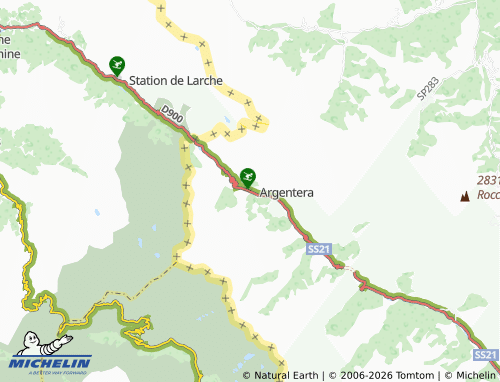 Mappa MICHELIN Argentera - ViaMichelin
