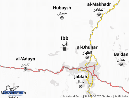 MICHELIN Ibb map - ViaMichelin