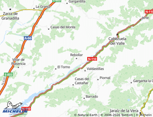 MICHELIN Rebollar map - ViaMichelin