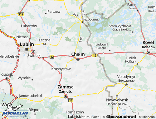 Mapa MICHELIN Chełm - ViaMichelin