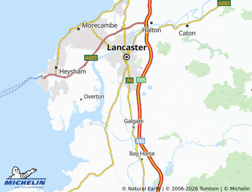 Carte MICHELIN Scotforth - ViaMichelin