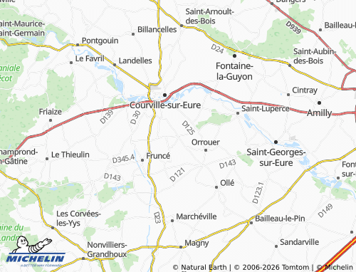 MICHELIN Saint-Germain-le-Gaillard map - ViaMichelin