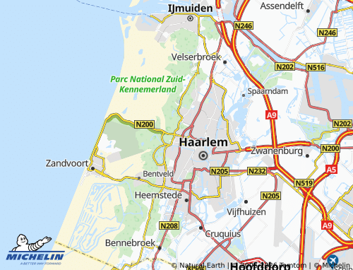 MICHELIN Overveen map - ViaMichelin