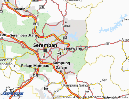 MICHELIN Kampung Paroi map - ViaMichelin
