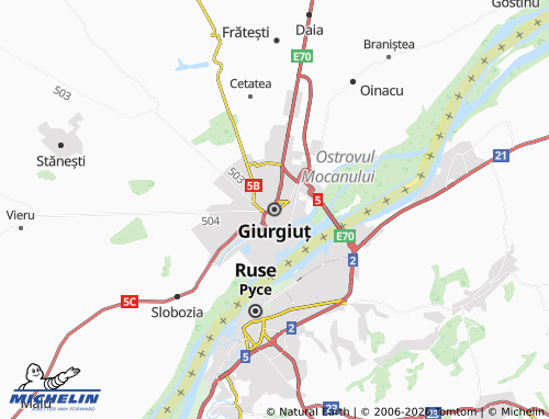 MICHELIN Giurgiuț map - ViaMichelin