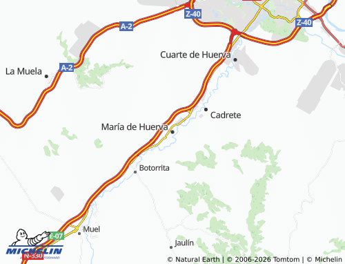 MICHELIN María de Huerva map - ViaMichelin
