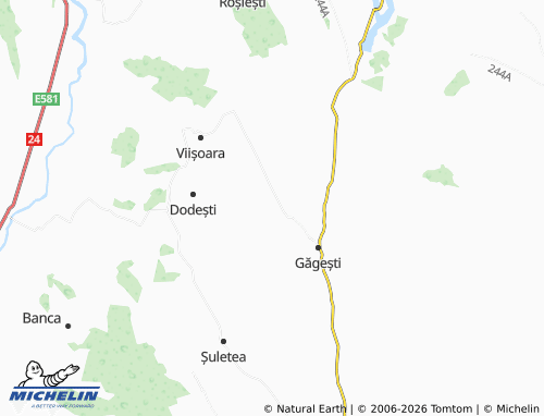 MICHELIN Șurdești map - ViaMichelin