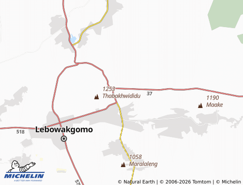 MICHELIN-Landkarte Mogodi - ViaMichelin