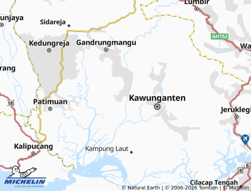 MICHELIN Bantarsari map - ViaMichelin