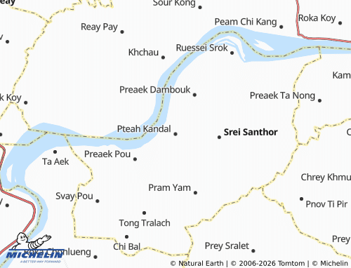 Mappa MICHELIN Pteah Kandal - ViaMichelin