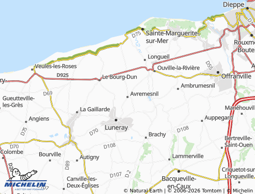 Mapa MICHELIN Avremesnil - ViaMichelin