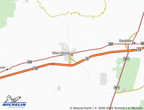 Mapa MICHELIN Macclenny - ViaMichelin