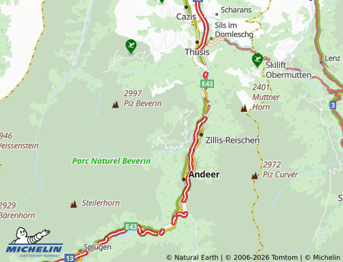 Carte MICHELIN Mathon - ViaMichelin