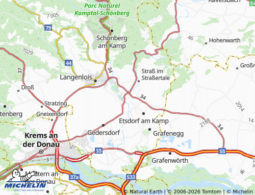 MICHELIN Hadersdorf am Kamp map - ViaMichelin