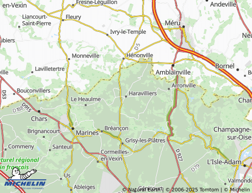 Mapa MICHELIN Haravilliers - ViaMichelin