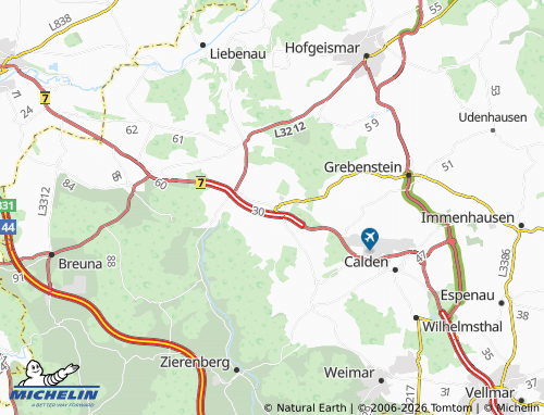 MICHELIN Westuffeln map - ViaMichelin
