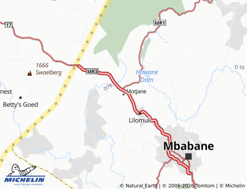 MICHELIN-Landkarte Motjane - ViaMichelin