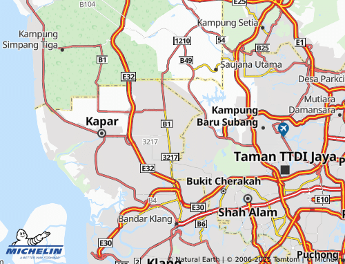 MICHELIN Taman Kota Meru map - ViaMichelin