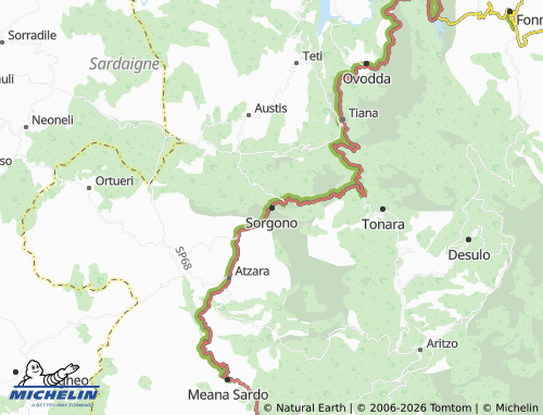 Mapa MICHELIN Sorgono - ViaMichelin