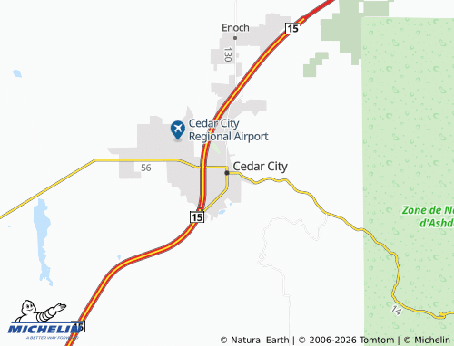 Mappa MICHELIN Cedar City - ViaMichelin