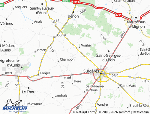 Mapa MICHELIN Puyravault - ViaMichelin