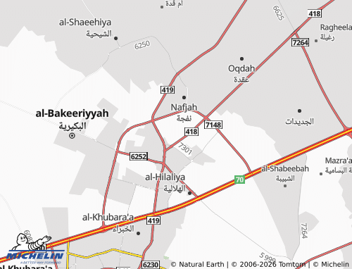 MICHELIN-Landkarte al-Muntazah - ViaMichelin