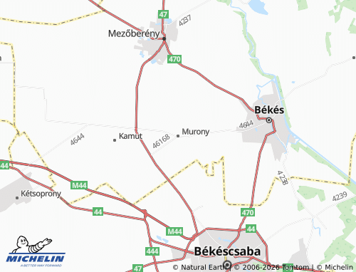 Mapa MICHELIN Murony - ViaMichelin