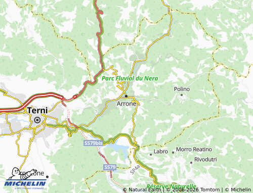 MICHELIN-Landkarte Arrone - ViaMichelin