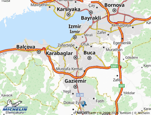 Kaart MICHELIN Karabaglar - ViaMichelin