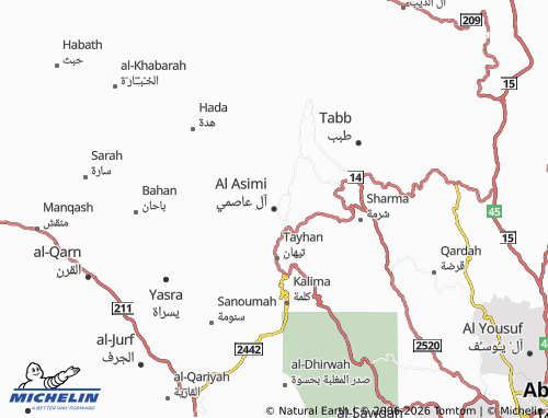 MICHELIN-Landkarte Al Asimi - ViaMichelin