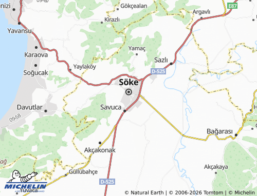 MICHELIN Çeltikçi map - ViaMichelin