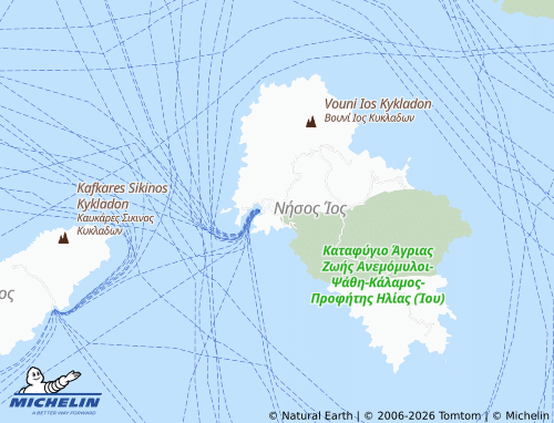 Carte MICHELIN Ios - ViaMichelin