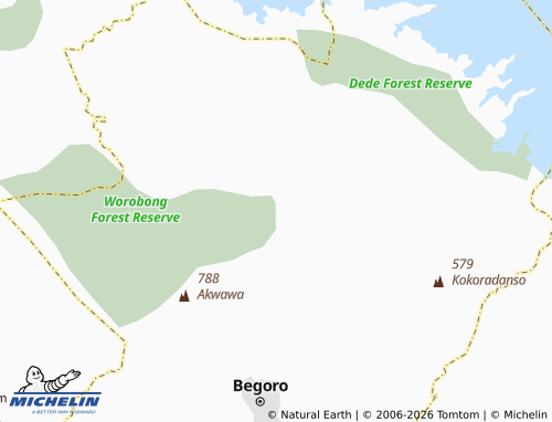 Mapa MICHELIN Akonkroso - ViaMichelin